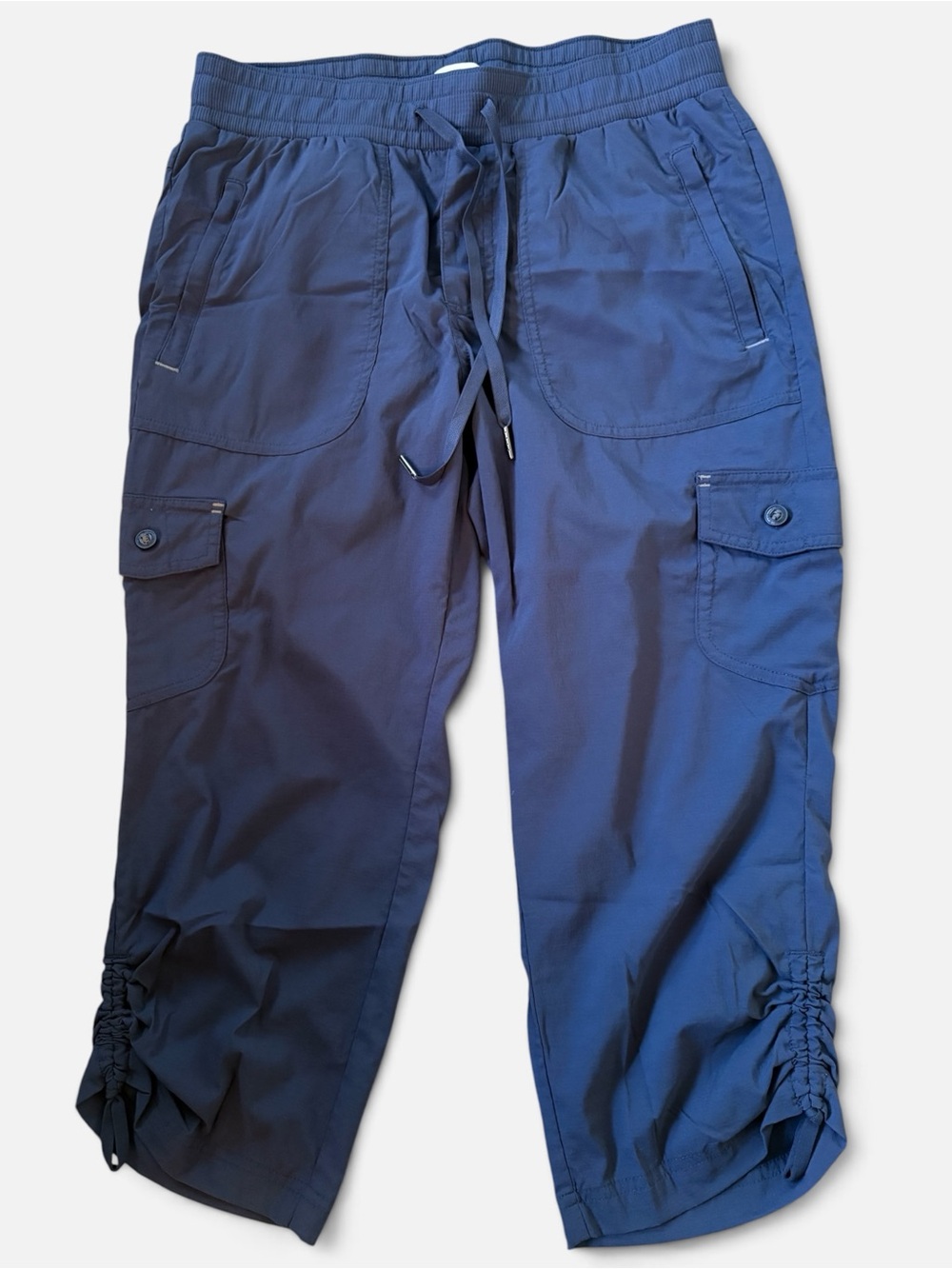 L.L. Bean Women’s Navy Cargo Drawstring Crop Pants